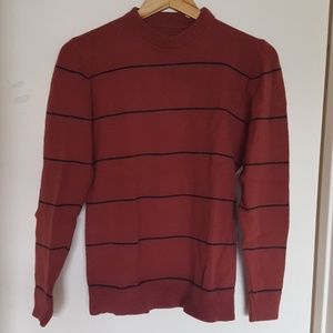 Vintage burnt orange striped sweater